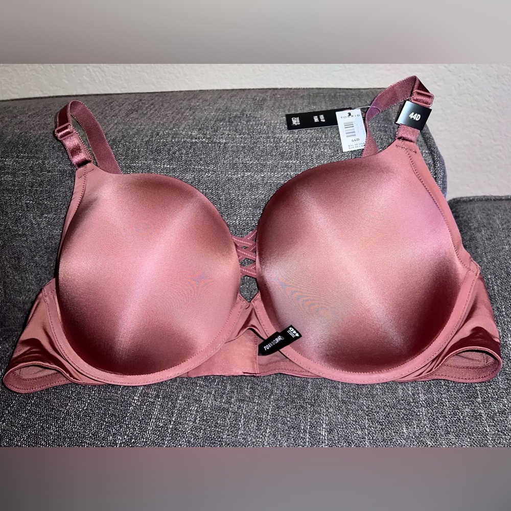NWT 44D Torrid Curve Push Up Plunge XO 360* Back Smoothing Bra in Wild Ginger
